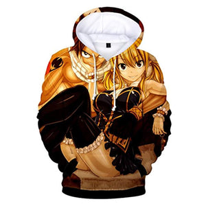 Fairy Tail 3D Printed Pullovers - Casual Pouch Pocket Hoodies