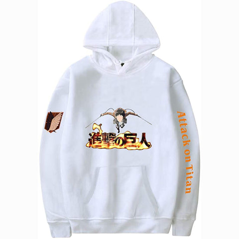 Image of Attack on Titan Hoodie Anime Survey Corps Sweatshirt Wings of Freedom Cosplay Costume