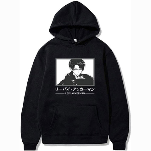 Image of Attack on Titan Hoodie Ackerman Levi Sweater Sweatshirt Cosplay Costume Pullover