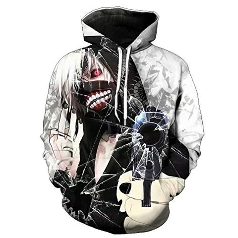 Image of Unisex Tokyo Ghoul Hoodie Outwear Jacket