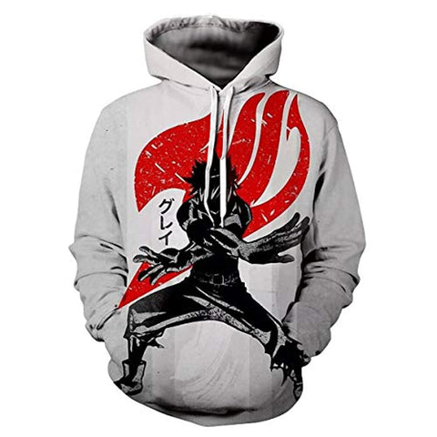 Image of Fairy Tail 3D Printed Pullovers - Casual Pocket Hoodies