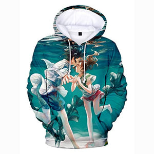 Anime Spirited Away Hoodies - Unisex 3D Hooded Pullover Sweatshirt