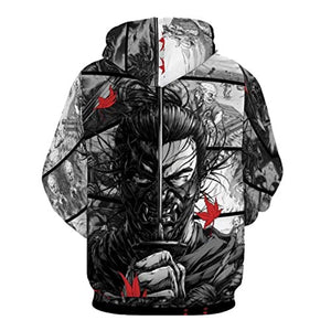 Ghost of Tsushima Hoodies - Jin Sakai 3D Hooded Pullover Jumper