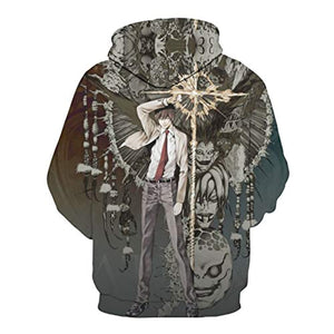 Anime Death Note Hoodie - Yagami Light 3D Print Pullover Hoodie