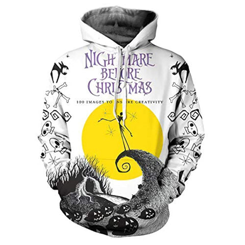 Image of The Nightmare Before Christmas 3D Printed Sweatshirts Hoodie