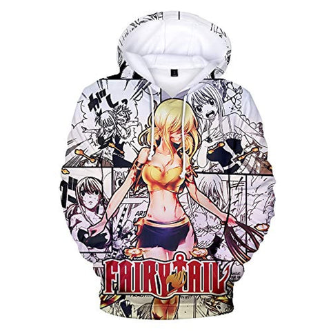 Image of Anime Fairy Tail Natsu Dragneel Hoodie Jacket Hoody Pullovers Sweatshirt