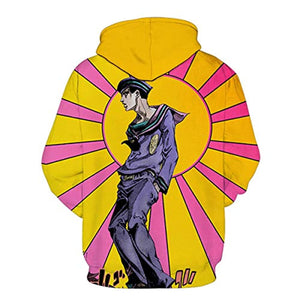 JoJo's Bizarre Adventure Hoodies - 3D Printed Pullover Hooded Sweatshirt