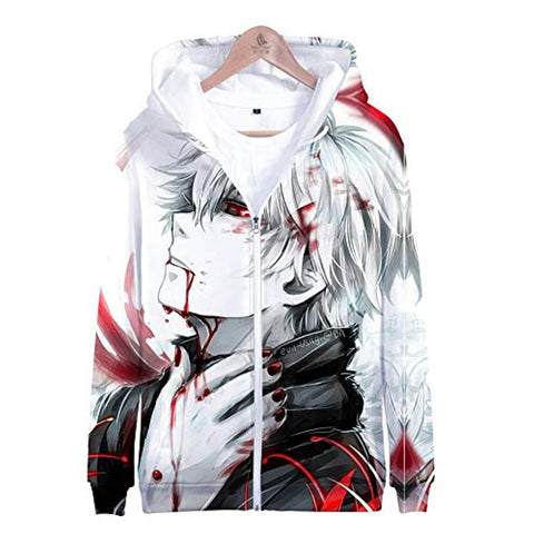 Image of Anime Tokyo Ghoul Hoodie - Kaneki Ken Hoody Sweatshirt