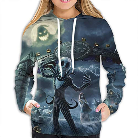 Image of Unisex The Nightmare Before Christmas Hoodie Sweatshirt
