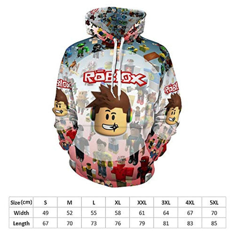 Image of Roblox 3D Printed Hooded Sweatshirt Pullover Hoodie