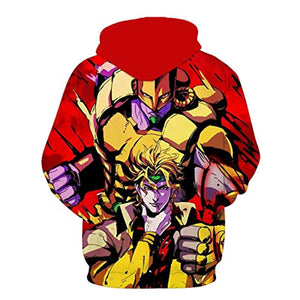 JoJo’s Bizarre Adventure Hoodies - Dio Brando 3D Printed Pullover Hooded Sweatshirt