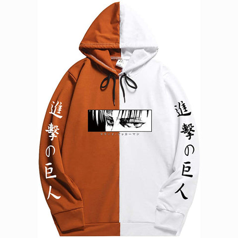 Image of Attack on Titan Hoodies Two Colors Casual Hooded Pullover Sweatshirts for Unisex