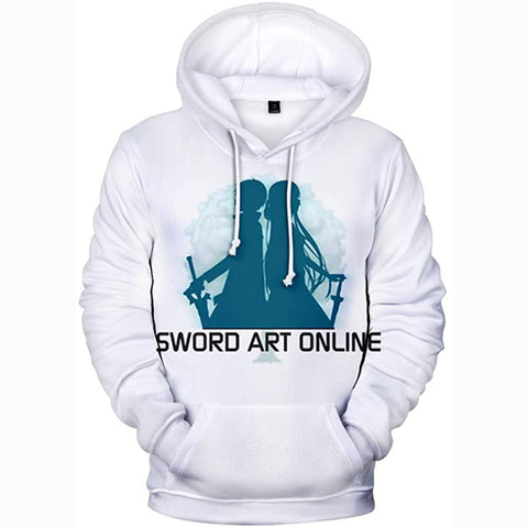 Image of Anime Sword Art Online Hoodie Sweatshirt Jacket Costume Fleeces Adult Cosplay