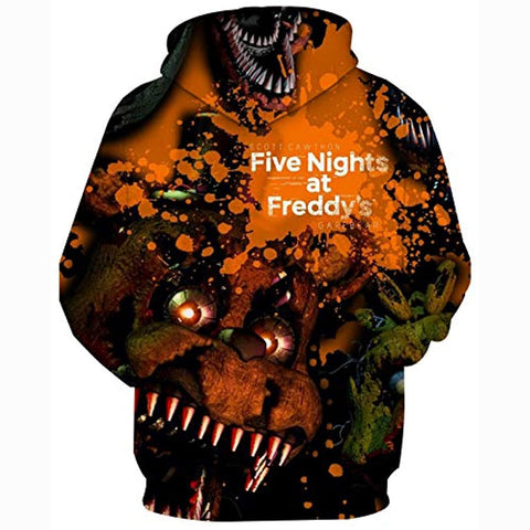 Image of Five Nights at Freddy's Hoodies for Kids Teens - 3D Boys and Girls Pullover Hoodie