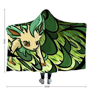 Anime Hooded Blanket - Arctic Velvet Wearable Throw Blanket