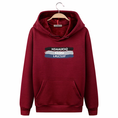 Image of Harajuku Style Hoodies - Solid Color Harajuku Style Fashion Fleece Hoodie