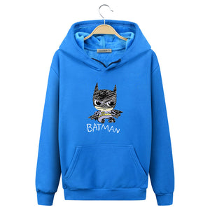 BATMAN Hoodies - Solid Color BATMAN Series BATMAN Icon Fashion Fleece Hoodie