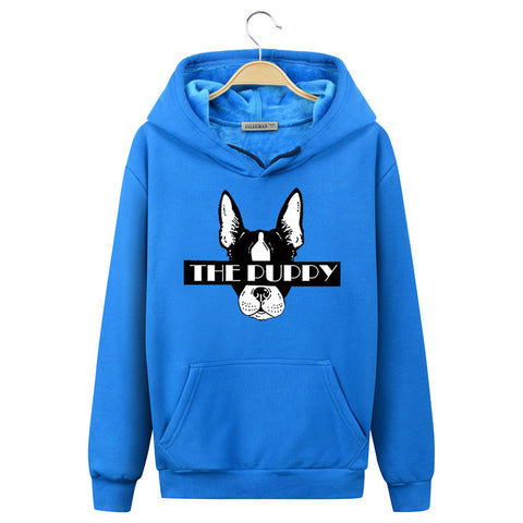 Image of The Puppy Hoodies - Solid Color The Puppy Icon Series Fashion Fleece Hoodie
