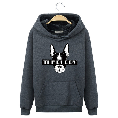 Image of The Puppy Hoodies - Solid Color The Puppy Icon Series Fashion Fleece Hoodie
