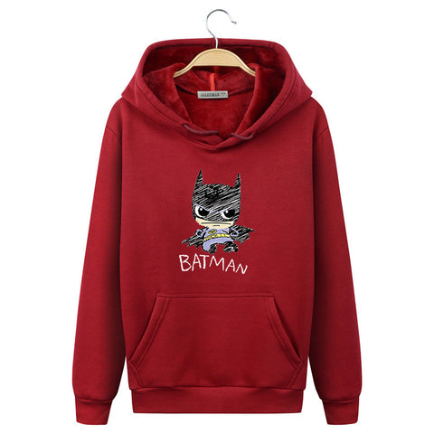 Image of BATMAN Hoodies - Solid Color BATMAN Series BATMAN Icon Fashion Fleece Hoodie