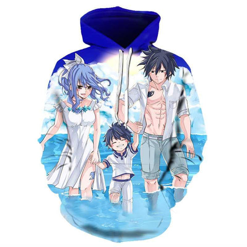 Image of Fairy Tail Hoodies Sweatshirt - 3D Anime Hip Hop Pullovers