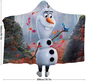 Olaf Throw Hooded Blanket