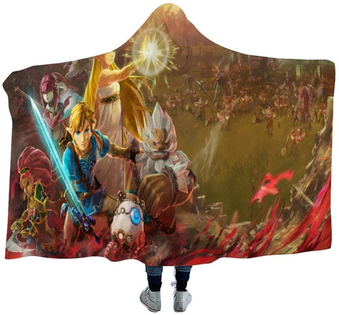 Image of Hyrule W Hooded Blanket - Wearable Throw Cape