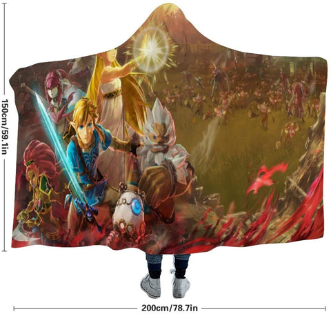 Image of Hyrule W Hooded Blanket - Wearable Throw Cape