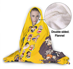 Anime Haikyuu Hinatashoyo Soft Blankets - Flannel Hooded Blankets