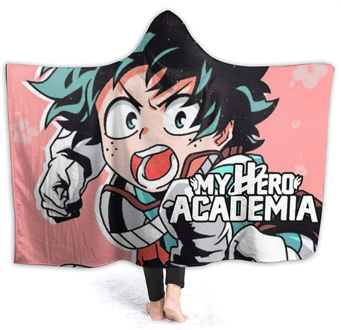 Image of Anime My Hero Academia Blanket - Hooded Flannel Blanket