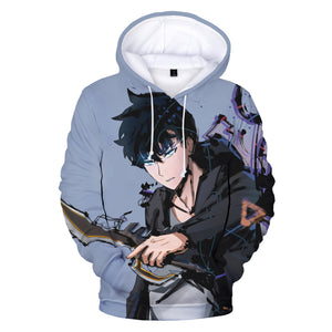 Anime Solo Leveling Sung Jin Woo 3D Printed Hoodies Sweatshirts