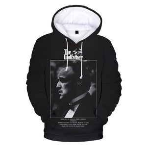 Movie 3D Printed Hoodie - The Godfather Streetwear Pullover Sweatshirts