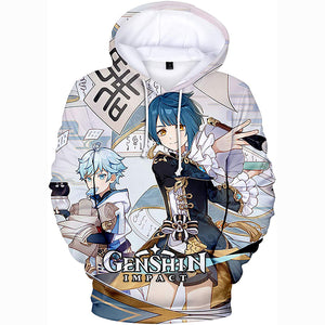 Genshin Impact Hoodies - 3D Game Pullover Hoodie