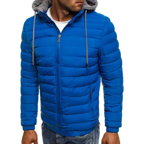 Image of Men's Hooded Puffer Cotton Coat