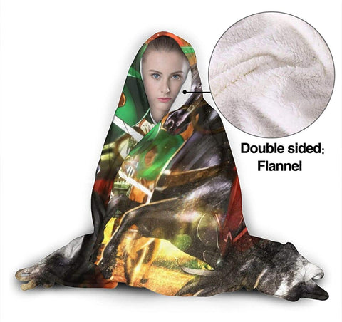 Image of Attack On Titan Fleece Flannel Warm Throw Winter Hooded Blanket