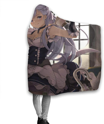 Image of Anime Azur Lane Flannel Hooded Blanket - Throw Blanket