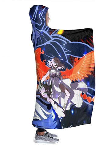 Image of Anime Black Clover Hooded Blanket - Fleece Flannel Blankets