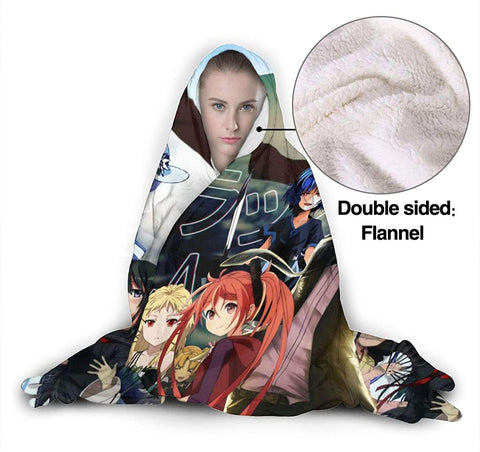 Image of Anime Attack On Titan Hooded Blanket - Wearable Soft Throw Blanket