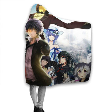 Anime Attack On Titan Hooded Blanket - Wearable Soft Throw Blanket