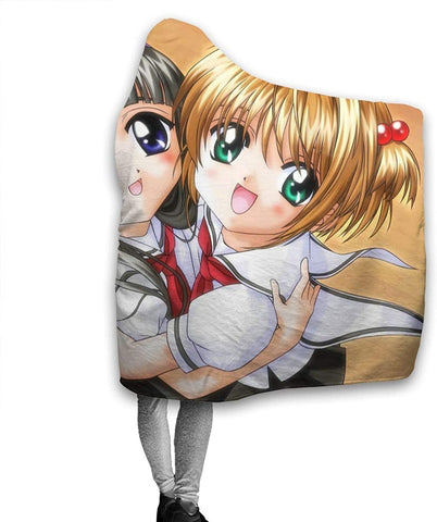 Image of Cardcaptor Sakura Warm Hooded Blanket - Anime Flannel Blanket