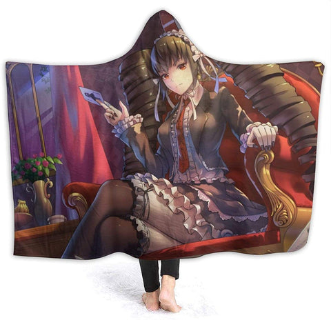 Image of Anime Danganronpa Flannel Hooded Blanket - Warm Blanket