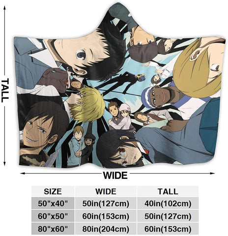 Image of Anime Durarara!! Fleece Flannel Warm Throw Hooded Blanket