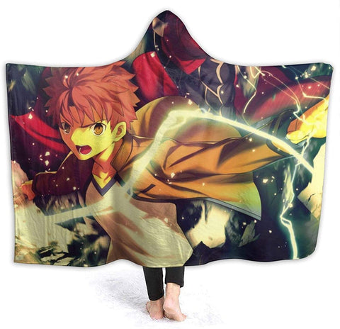 Image of Fatezero Hooded Blankets - Anime Fleece Flannel Blankets