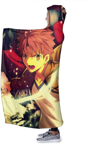 Image of Fatezero Hooded Blankets - Anime Fleece Flannel Blankets