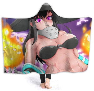 Anime Fire Force Hooded Blanket - Warm Flannel Blanket