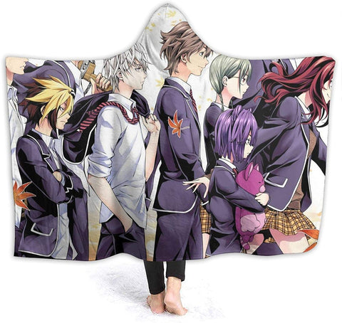 Image of Food Wars Shokugeki No Soma Blanket - Warm Throw Fleece Flannel Hooded Blanket