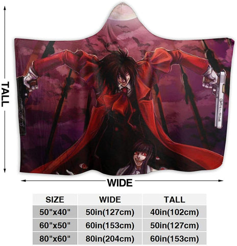 Image of Anime Hellsing Hooded Blanket