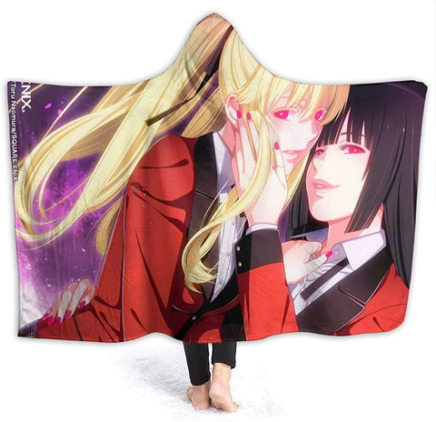 Image of Anime Fire Force Hooded Blanket - Warm Flannel Blanket