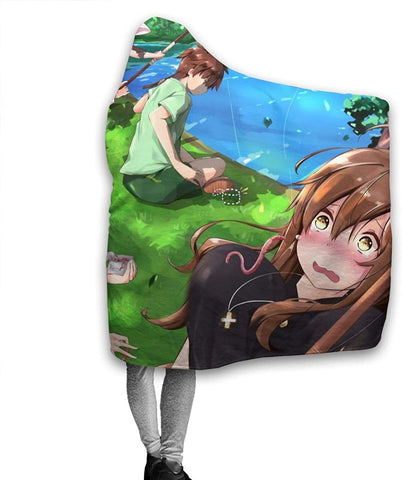 Image of Anime Konosuba Fleece Flannel Blanket - Travel Hooded Blanket