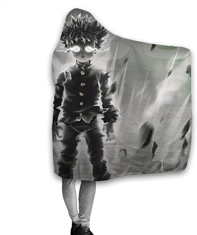 Image of Anime Mob Psycho 100 Wrinkle-Resistant Hooded Blanket